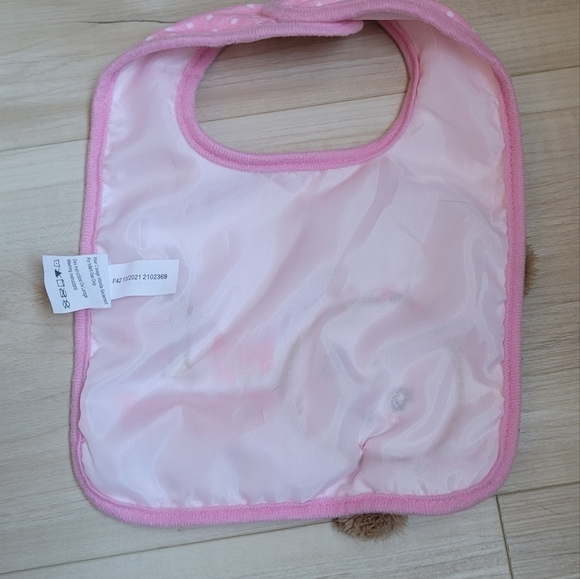 EASTER Bunny onesie and baby bib set newborn pink grey carters - Picture 9 of 13